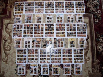 40 blokow renesans włoski malarstwo znaczki zestaw
