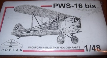 PWS-16bis CWL DĘBLIN1936 BROPLAN 1/48 vacu+wtryski