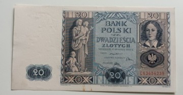Banknot 20 złotych 1936 