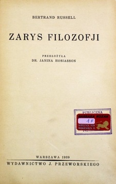 Bertrand Russell Zarys filozofii Zachodu Dzieje