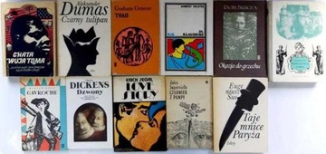 Zestaw 11 ks Literatura Dickens Hugo Greene Dumas