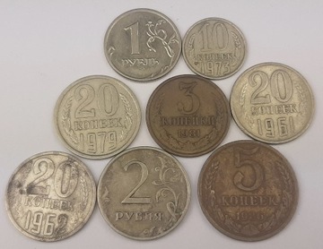 Rosja - zestaw monet - 8 szt