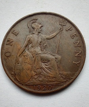 ANGLIA 1 Pence 1920 ŁADNA