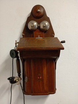 Piękny Stylowy Zabytkowy Telefon ok.1920r!!! nr4