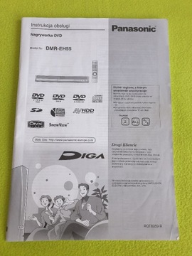 Instrukcja - nagrywarka DVD Panasonic DMR-EH55