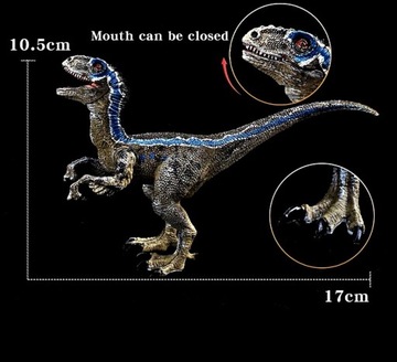 Figurka Dinozaura Velociraptor Blue 17 cm 