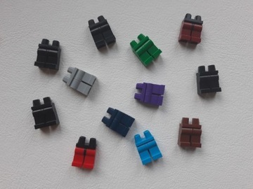 Klocki Lego nóżki zestaw różne kolory