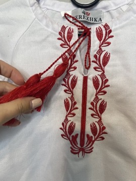 Bluzka dziecięca tradycyjna regionalna folklor Merezhka 116 cm