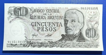 Banknot , Argentyna, 50 Peso