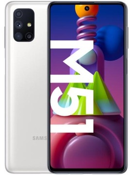 Samsung Galaxy M51 6 GB 128 GB biały NOWY GW 24MCE