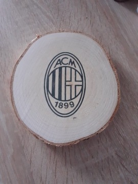 AC Milan. Plaster drewna dekoracyjny ozdobny 