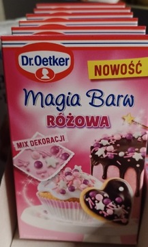 Mix dekoracji Magia Barw różowa Dr.Oetker