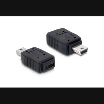 Adapter Micro USB ( F ) do wtyk Mini USB ( M ) 