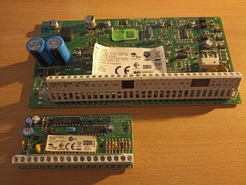 Płyta główna DSC PC 1616 z modułem PC 5108.
