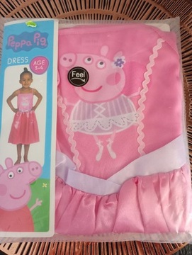 Sukienka świnka Peppa dla dziewczynki 3-4l +gratis