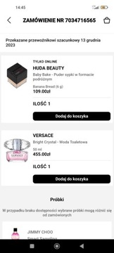 Perfumy Versace Bright crystal 50 ml z Sephora otw