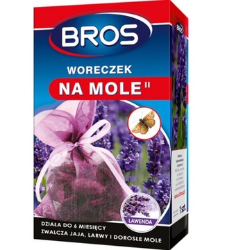 Bros - woreczek na mole odzieżowe lawenda do szafy