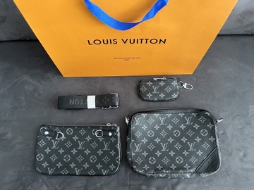 Saszetka Louis Vuitton 3-częściowa +torba zakupowa