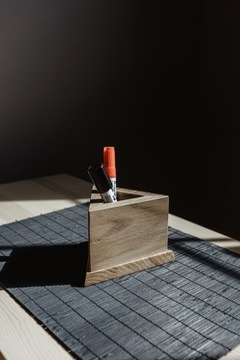 Pudełko drewniane eco na ... długopisy