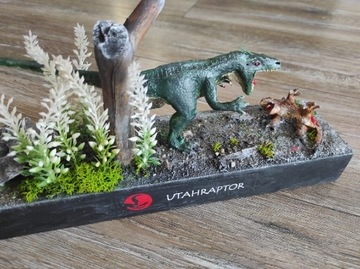 Utahraptor, figurka, dinozaur, ręcznie wykonany