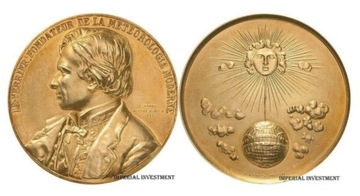 Francja medal  Urbain Jean Joseph Le Verrier 1884r