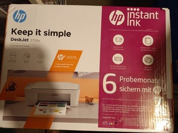 HP DESKJET 2710e drukarka skaner kopiarka +tusze