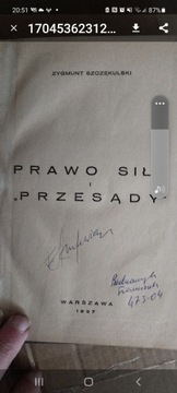 Szczękulski Prawo siły i przesądy 1937