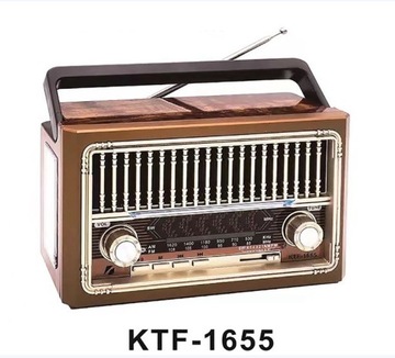 RADIO PRZENOŚNE RETRO BLUETOOTH AM/FM/MP3/USB/SD