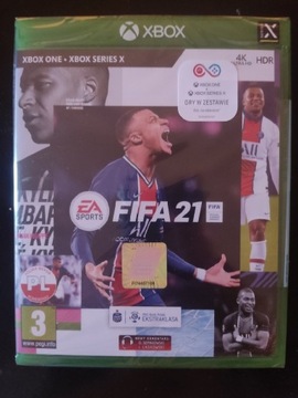 FIFA 21 XBOX ONE XBOX SERIES X PL NOWA W FOLII