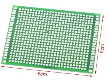 Płytka drukowana dwustronna 6x8cm Uniwersalna PCB