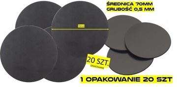 Naklejka magnetyczna magnes 70mm (20 szt) 