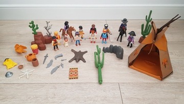 zestaw figurek Playmobil + tipie
