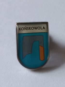 Herb gmina Końskowola przypinka pin odznaka wpinka