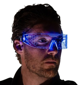 Okulary Neon Nightlife LED Cyberpunk