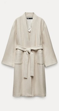ZARA Woman piękny nowy płaszcz premium L/XL wełna