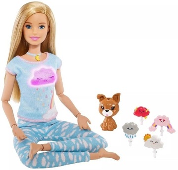 BARBIE medytacja lalka Mattel + akcesoria GNK01