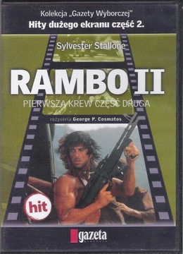 RAMBO 2 Sylwek Stallone w modnej kiedyś fryzurze