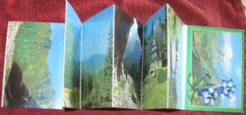 8 pocztówek harmonijka Tatry i Zakopane