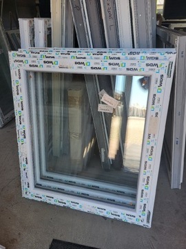 Okno PCV rozwierno-uchylne białe 1000 x1100 6 kom.