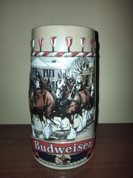 Piekny kufel kolekcjonerski Budweiser 0,5 l