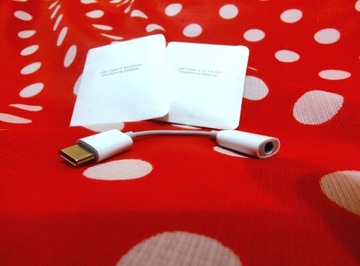 NOWY Oryginalny Xiaomi USB typ C 3.5 Jack adapter