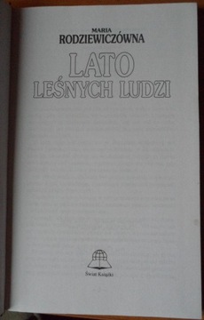 Lato leśnych ludzi Maria Rodziwiczówna