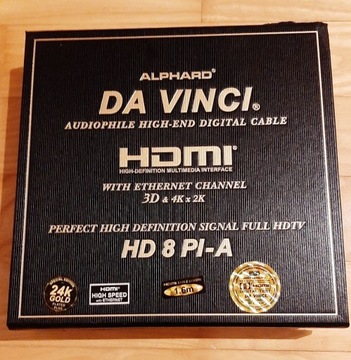Kabel HDMI Alphard da Vinci 1,6 m 3D 4K ARC