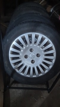 Alufelgi 4x108 od Citroena c3 + opony letnie.