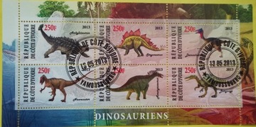 Znaczki pocztowe tematyczne - dinozaury