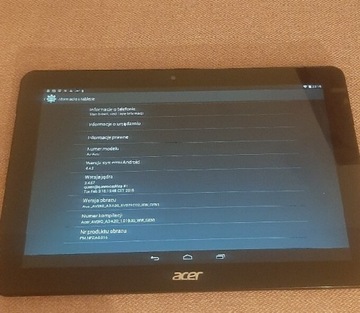 Tablet Acer A3-A20 Android 4.4.4