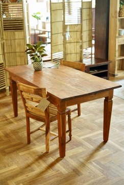 Stół z szufladami drewno kolonialny egzotyczny