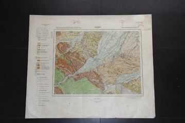 Nadwórna mapa geologiczna WIG 1938 Oryginał 
