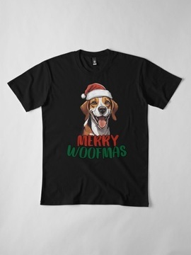 Świąteczny t-shirt z psem rasy BEAGLE
