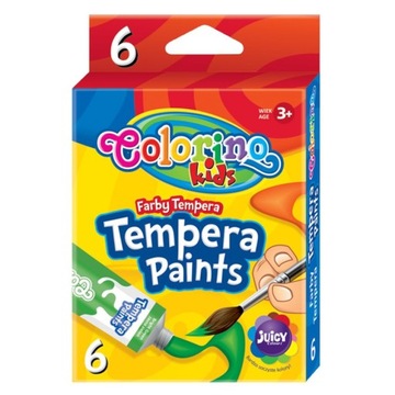  Patio Farby Colorino Kids tempera w tubach 6 kol.